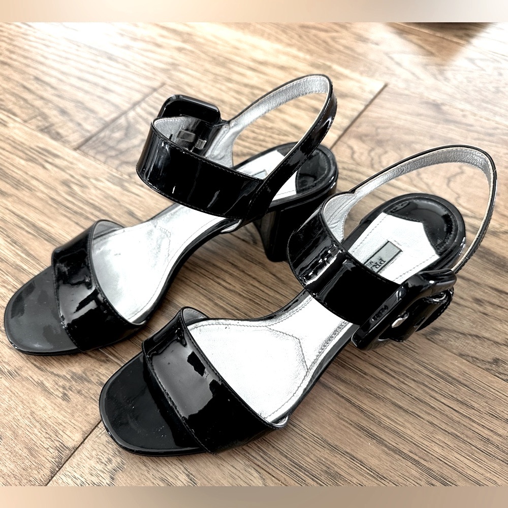 PRADA Patent Leather Sandals